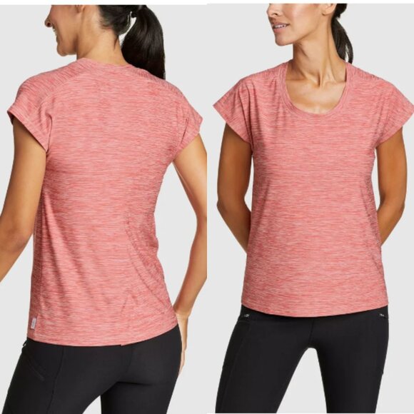 [NWT!] Eddie Bauer - Compass Essentials Tee Short-Sleeve | Chili Coral | Small - Picture 1 of 13